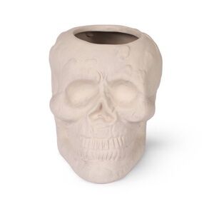 3 for $15 SALE New! Target Bullseye Halloween Terracotta Skull Vessel, white